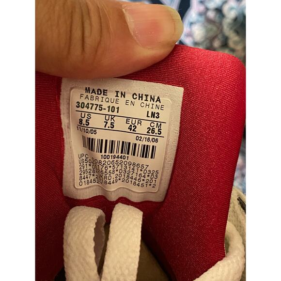 2006 Nike Air Jordan 7 Cardinal m8.5 w10 - Picture 6 of 8